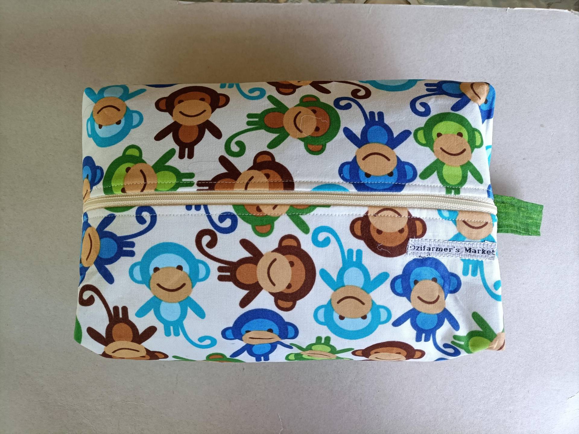 Große Strickkastentasche - Monkeys von OzifarmersMarket
