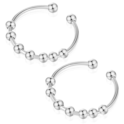 Ozmw Anxiety ring mit Kugeln gegen Stress - Antistressring, Fidgetring, Angstring von Ozmw