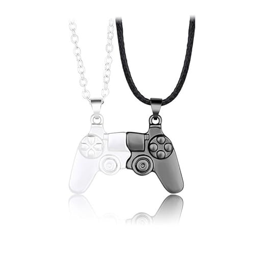 Ozmw 1 Paar magnetische Halskette Paar-Halskette, Game Controller Pendant Necklace, Matching for Couples or Best Friends Birthday Gift von Ozmw