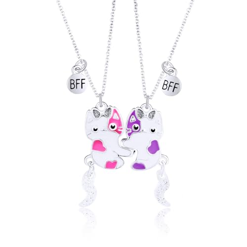 Ozmw Freundschaftsketten für 2 Mädchen, Bester Freund Geburtstagsgeschenk BFF Kette von Ozmw
