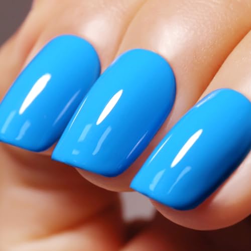 Ozzeal Blau UV Gel Nagellack, 15ML Creme Soak Off LED Nail Polish Starter Maniküre Salon DIY Zu Hause Für Mädchen Frauen von Ozzeal