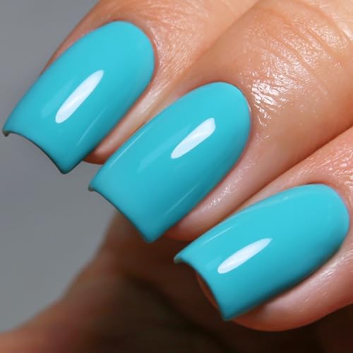 Ozzeal Blau UV Nagellack, 15ML Hell Blau UV Gel Nagellack Soak Off Led Frühling Sommer Gel Nail Polish Starter Maniküre Salon DIY Zu Hause Für Mädchen von Ozzeal
