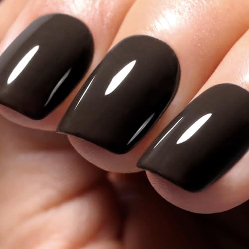 Ozzeal Braun UV Nagellack, 15ML Dunkel Braun UV Gel Nagellack Gel Nail Polish Herbst Winter Starter Maniküre Salon DIY Zu Hause Für Mädchen Frauen von Ozzeal