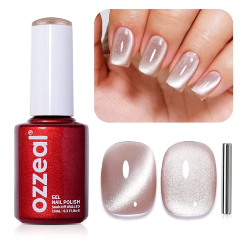 Ozzeal Cat Eye UV Gel Nagellack, 15ML Nackt Magnetischer Katzenauge UV Nagellack Frühling Sommer Glitter Holographisch Shimmer Gel Nail Polish Soak Off UV Led Ozzeal Cat Eye UV Gel Nagellack, 15ML Nackt Magnetischer Katzenauge UV Nagellack Frühling Sommer Glitter Holographisch Shimmer Gel Nail Polish Soak Off UV Led von Ozzeal