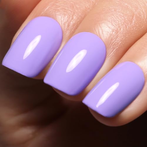 Ozzeal Pastell UV Nagellack, 15ML Lavendel lila UV Gel Nagellack Soak Off Led Frühling Sommer Gel Nail Polish Starter Maniküre Salon DIY Gel Nagellack Zu Hause Für Mädchen von Ozzeal