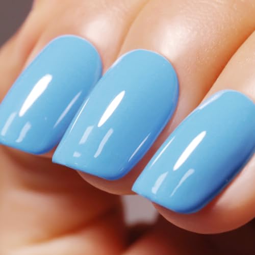 Ozzeal Pastell UV Nagellack, 15ML Pastel Blau UV Gel Nagellack Soak Off Led Frühling Sommer Gel Nail Polish Starter Maniküre Salon DIY Gel Nagellack Zu Hause Für Mädchen von Ozzeal