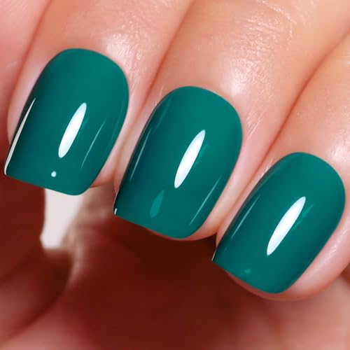 Ozzeal Grün UV Nagellack, 15ML Smaragd Grün UV Gel Nagellack Soak Off Led Herbst Winter Gel Nail Polish Starter Maniküre Salon DIY Gel Nagellack Zu Hause Für Mädchen von Ozzeal