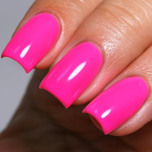 Ozzeal Neon UV Nagellack, 15ML Neon Rosa UV Gel Nagellack Soak Off Led Frühling Sommer GEl Nail Polish Starter Maniküre Salon DIY Zu Hause Für Mädchen von Ozzeal