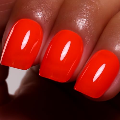 Ozzeal Neon UV Gel Nagellack, 15ML Orange Rot Soak Off LED Herbst Winter Nail Polish Starter Maniküre Salon DIY Zu Hause Für Mädchen von Ozzeal