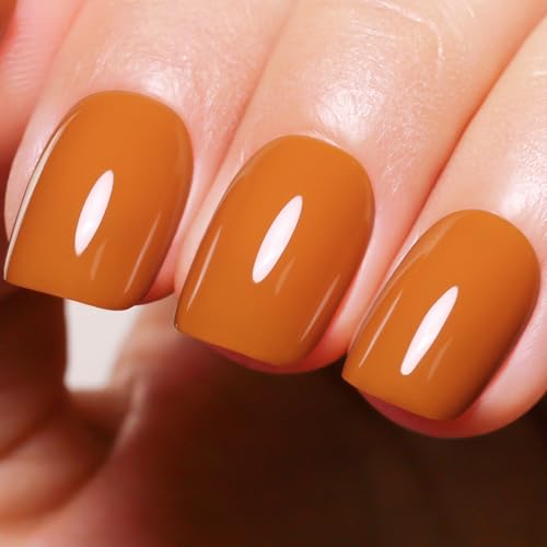 Ozzeal Orange Kürbis Orange UV Nagellack 15ML Soak Off Led Halloween Herbst Winter Gel Nail Polish Starter Maniküre Salon DIY Gel Nagellack Zu Hause Für Frauen von Ozzeal