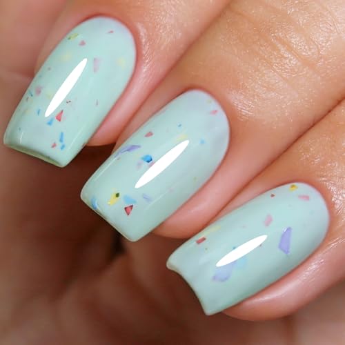 Ozzeal Pastel Gel Polish,15ML Light Green Flake Glitter Gel Nail Polish Macaron Spring Summer LED UV Speckled Sparkle Art Starter Manicure Salon DIY Nail Ozzeal Pastel Gel Polish,15ML Light Green Flake Glitter Gel Nail Polish Macaron Spring Summer LED UV Speckled Sparkle Art Starter Manicure Salon DIY Nail von Ozzeal