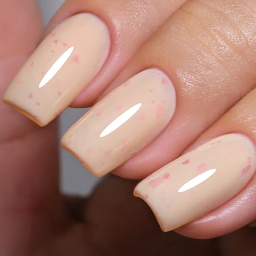 Ozzeal Pastel Gel Polish,15ML Light Orange Flake Glitter Gel Nail Polish Macaron Spring Summer LED UV Speckled Sparkle Art Starter Manicure Salon DIY Nail Ozzeal Pastel Gel Polish,15ML Light Orange Flake Glitter Gel Nail Polish Macaron Spring Summer LED UV Speckled Sparkle Art Starter Manicure Salon DIY Nail von Ozzeal