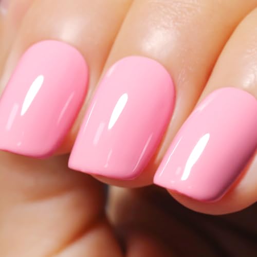Ozzeal Pastell UV Nagellack, 15ML Helles Pastell Rosa UV Gel Nagellack Soak Off Led Gel Nail Polish Frühling Sommer Starter Maniküre Salon DIY Gel Nagellack Zu Hause Für Mädchen Frauen von Ozzeal