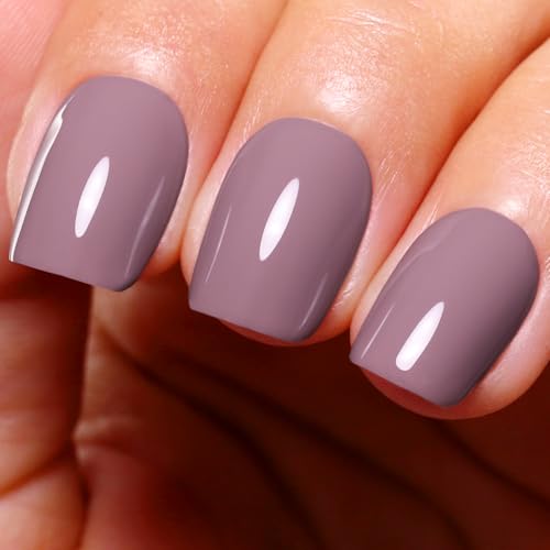 Ozzeal Rosa UV Gel Nagellack, 15ML Grau Rosa Soak Off Led Nackt Herbst Winter Nail Polish Starter Maniküre Salon DIY Zu Hause Für Mädchen von Ozzeal