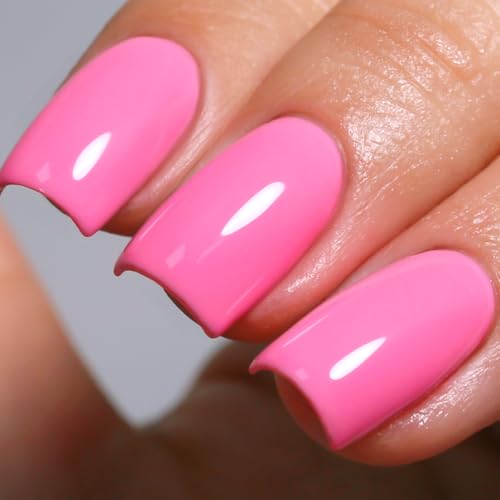 Ozzeal Rosa UV Nagellack, 15ML Helles Rosa UV Gel Nagellack Soak Off Led Frühling Sommer Gel Nail Polish Starter Maniküre Salon DIY Zu Hause Für Mädchen von Ozzeal