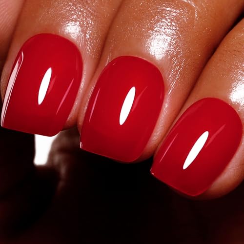 Ozzeal Rot UV Gel Nagellack, 15ML Rubin Rot Soak Off LED Nail Polish Starter Maniküre Salon DIY Zu Hause Für Mädchen Frauen von Ozzeal