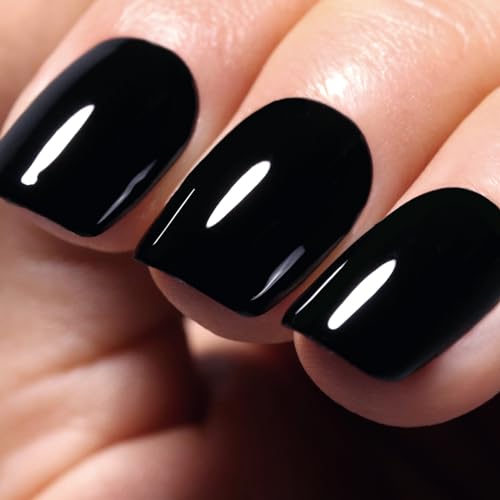 Ozzeal Schwarz UV Nagellack, 15ML Gel Nail Polish Soak Off LED Starter Maniküre Salon DIY Zu Hause Für Mädchen Frauen von Ozzeal