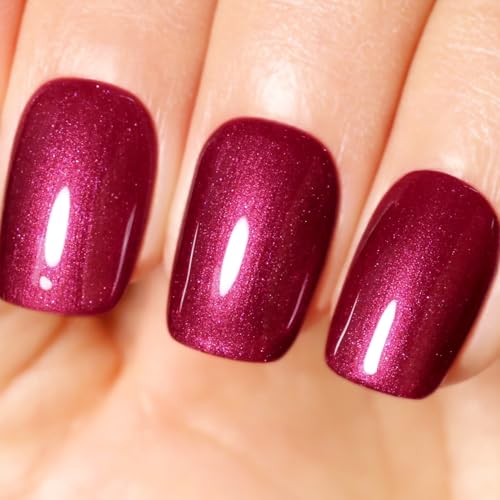 Ozzeal UV Nagellack Glitzer Rot - Glitzernder Schimmer Gel Nail Polish für Herbst und Winter - Soak Off UV Led Maniküre 15ML von Ozzeal