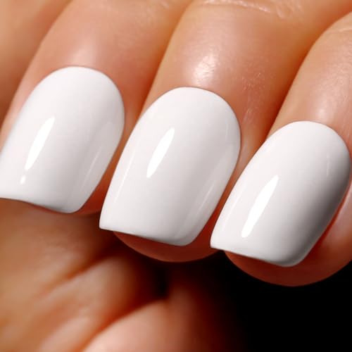 Ozzeal Weiß UV Nagellack, 15ML Weiß UV Gel Nagellack Soak Off Led Gel Nail Polish Starter Maniküre Salon DIY Gel Nagellack Zu Hause Für Mädchen Frauen von Ozzeal