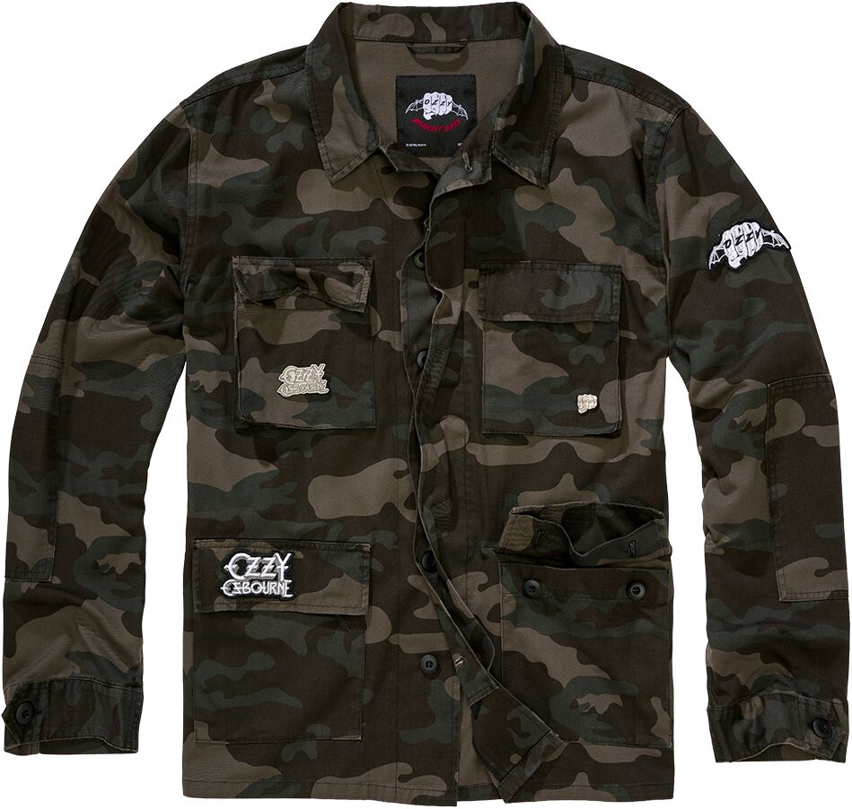 Ozzy Osbourne - Camouflage/Flecktarn Uniformjacke - BDU Jacket - M bis 3XL - für Männer - Größe XXL - darkcamo  - Lizenziertes Merchandise! von Ozzy Osbourne