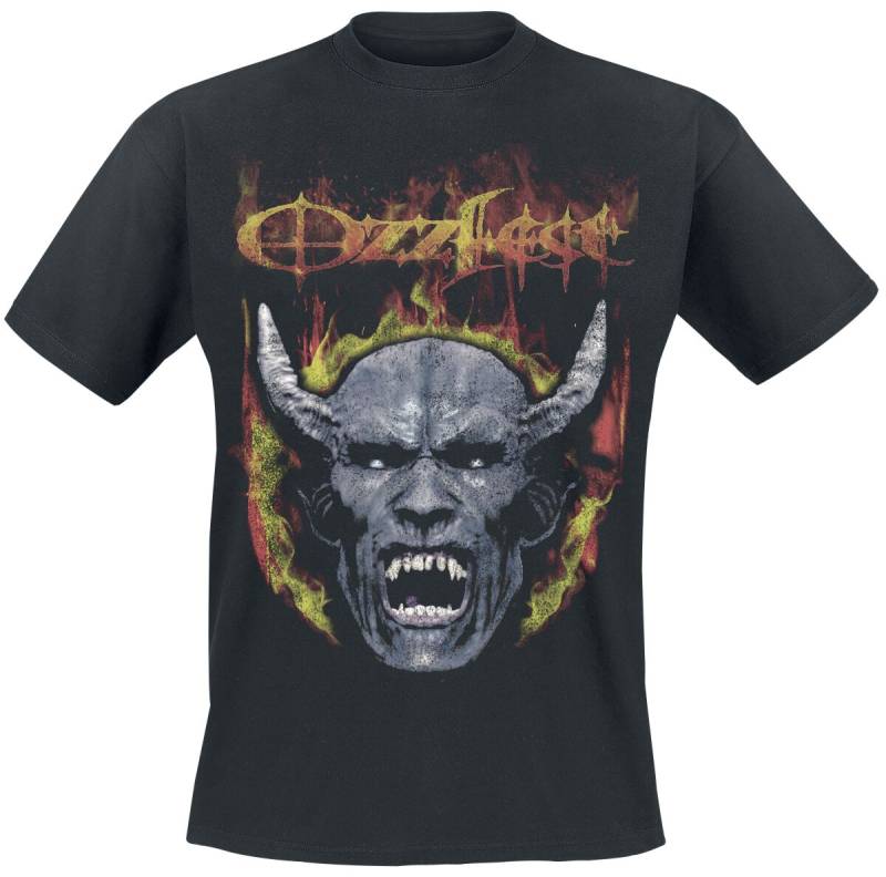 Ozzy Osbourne Devil Face Seam Spray T-Shirt schwarz in 3XL von Ozzy Osbourne