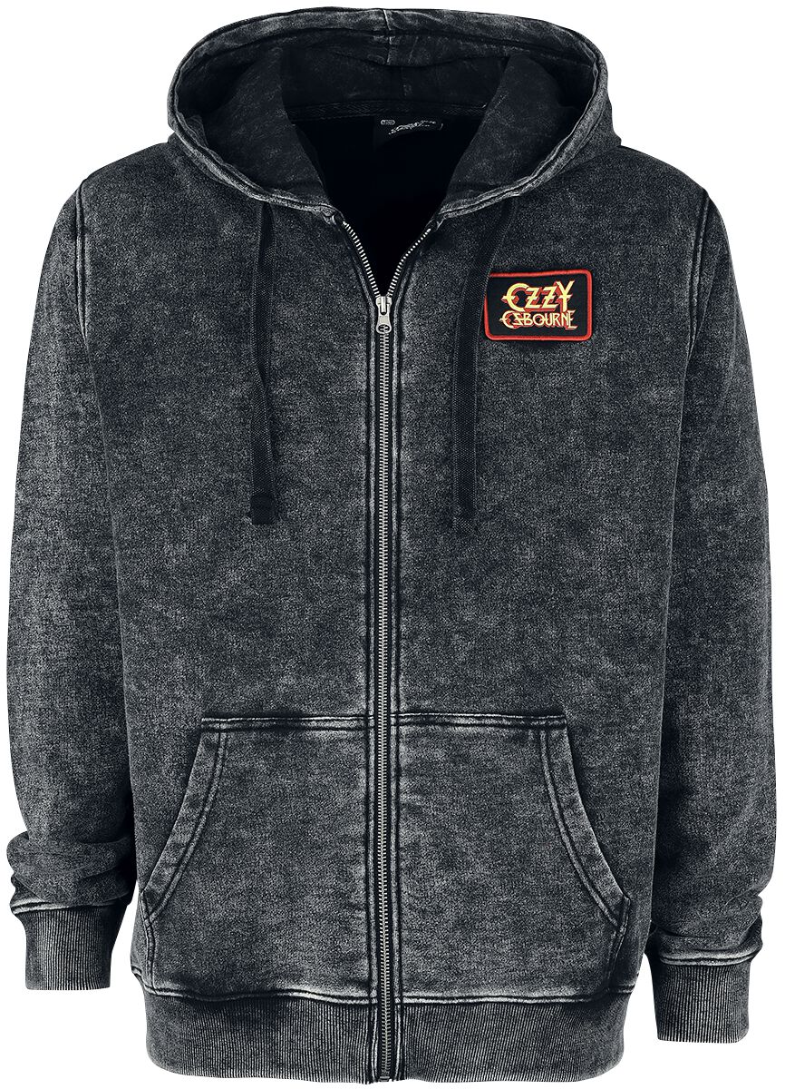 Ozzy Osbourne Kapuzenjacke - EMP Signature Collection - S bis XXL - für Männer - Größe L - grau  - EMP exklusives Merchandise! von Ozzy Osbourne