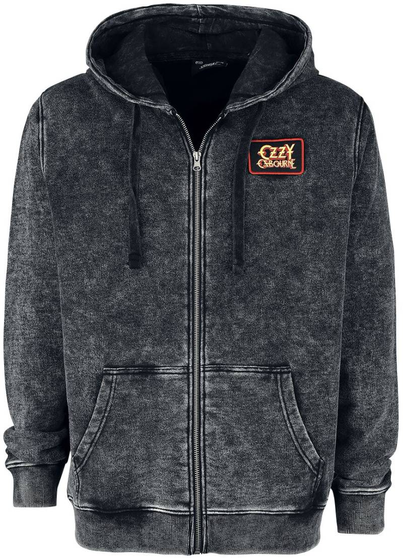 Ozzy Osbourne Kapuzenjacke - EMP Signature Collection - S bis M - für Männer - Größe S - grau  - EMP exklusives Merchandise! von Ozzy Osbourne
