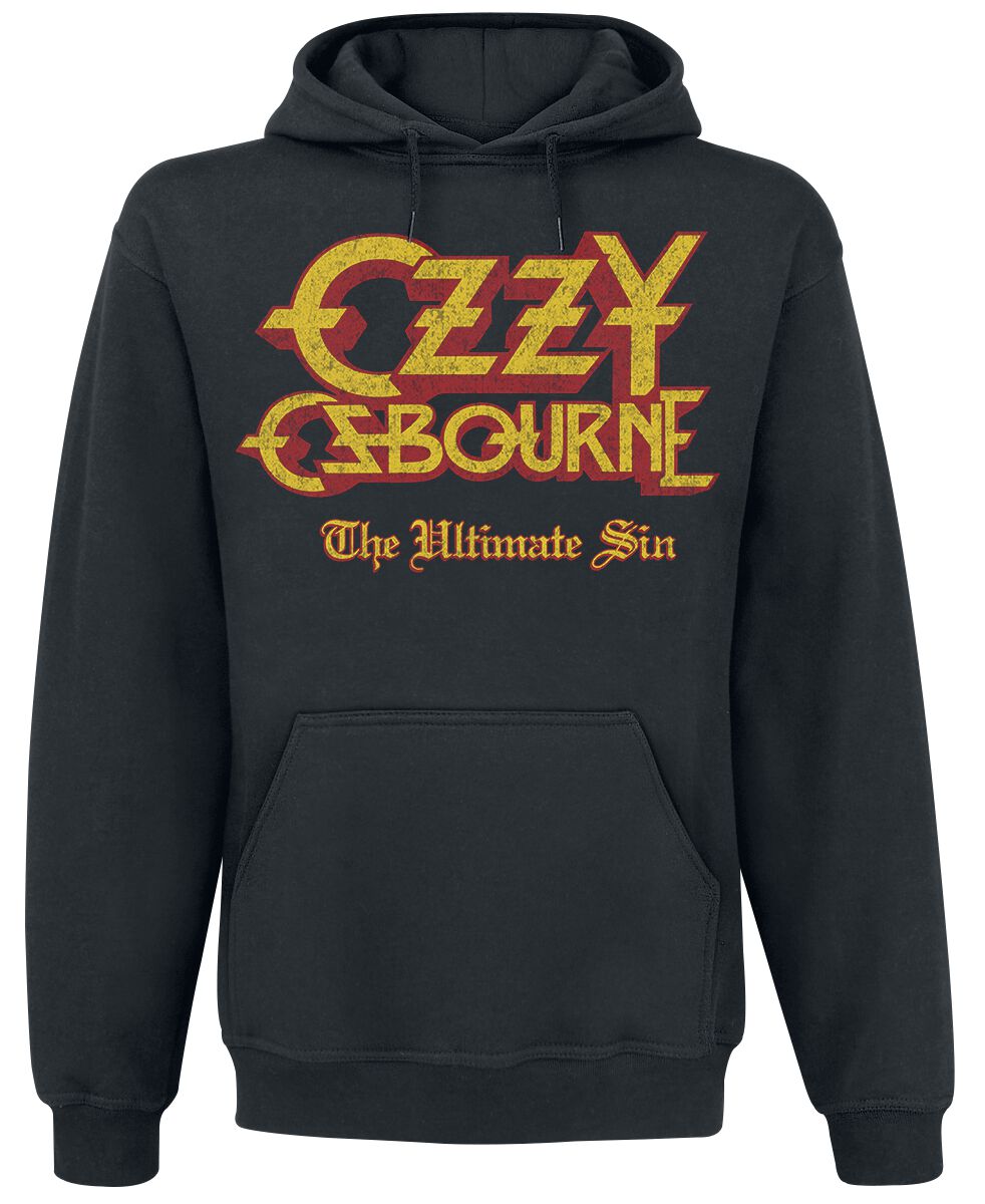 Ozzy Osbourne Kapuzenpullover - Ultimate Sin Vintage Tour - S bis XL - für Männer - Größe S - schwarz  - Lizenziertes Merchandise! von Ozzy Osbourne