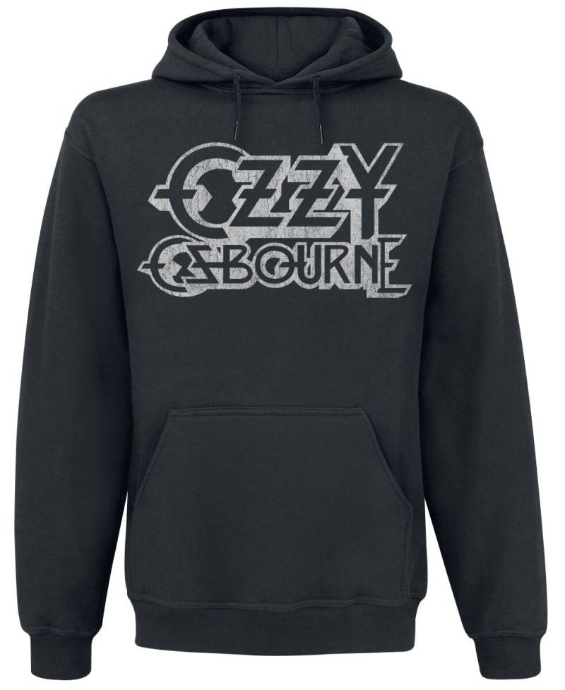 Ozzy Osbourne Kapuzenpullover - Vintage Logo - S bis XXL - für Männer - Größe S - schwarz  - Lizenziertes Merchandise! von Ozzy Osbourne