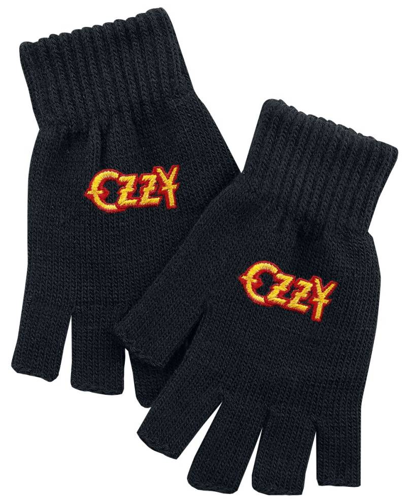 Ozzy Osbourne Kurzfingerhandschuhe - Ozzy - schwarz  - Lizenziertes Merchandise! von Ozzy Osbourne