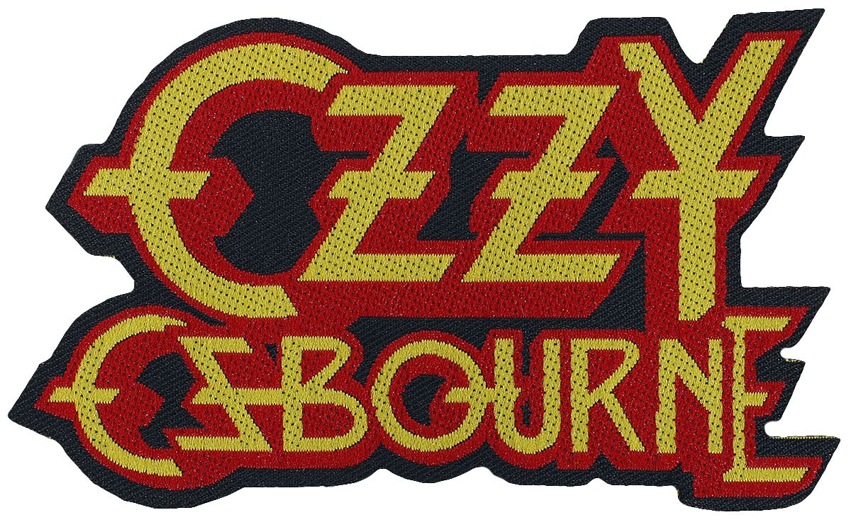 Ozzy Osbourne Logo Cut Out Patch rot orange von Ozzy Osbourne