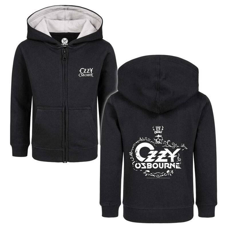 Ozzy Osbourne Metal-Kids - Skull Kinder-Kapuzenjacke schwarz in 140 von Ozzy Osbourne