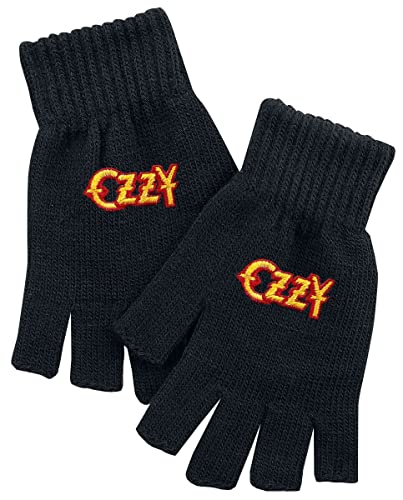 Ozzy Osbourne Ozzy Unisex Kurzfingerhandschuhe schwarz 95% Polyacryl, 5% Elasthan Band-Merch, Bands von Ozzy Osbourne