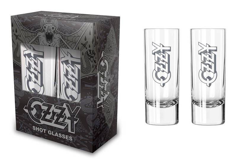 Ozzy Osbourne Schnapsglas-Set - Ordinary Man - klar  - Lizenziertes Merchandise! von Ozzy Osbourne