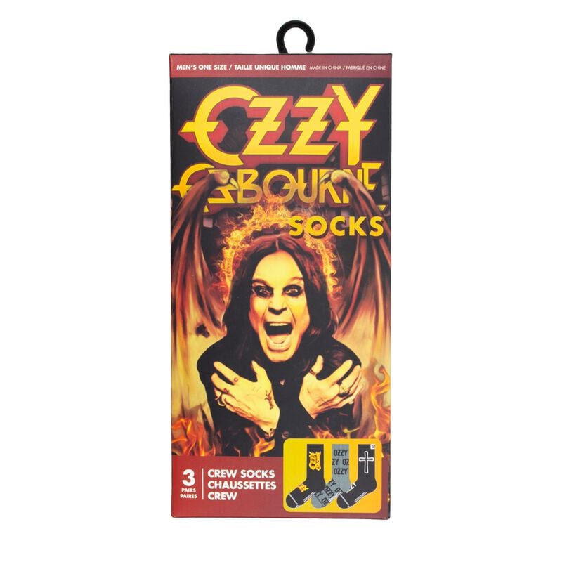 Ozzy Osbourne Socken - 3er Pack Giftbox - EU 40-46 - für Männer - Größe EU 40-46 - multicolor  - Lizenziertes Merchandise! von Ozzy Osbourne