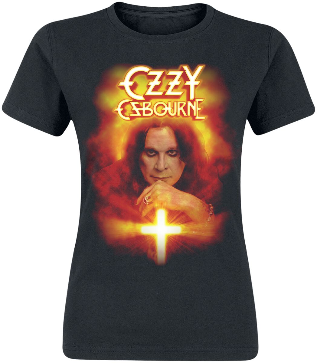 Ozzy Osbourne T-Shirt - God Bless - M bis XXL - für Damen - Größe M - schwarz  - Lizenziertes Merchandise! von Ozzy Osbourne