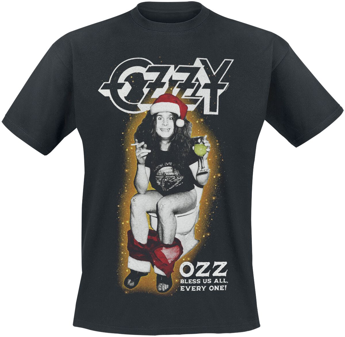 Ozzy Osbourne T-Shirt - Toilet Holiday - S bis 5XL - für Männer - Größe S - schwarz  - Lizenziertes Merchandise! von Ozzy Osbourne