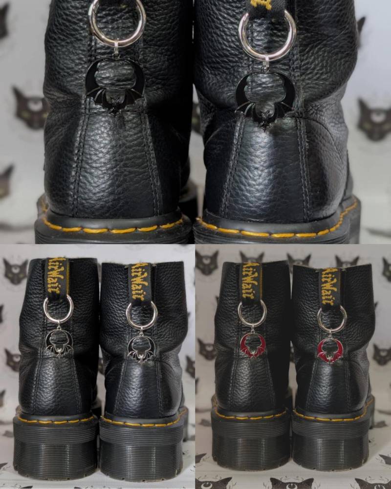 Fledermaus Stiefel Anhänger Fledermaus Stiefel Anhänger von OzzyMoonJewellery