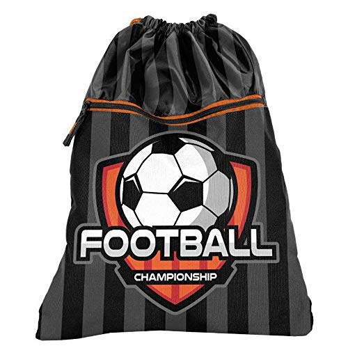 Premium Kinder Turnbeutel/SPORTBEUTEL 43x34 cm - Fussball - Footbal Championship von P A S O