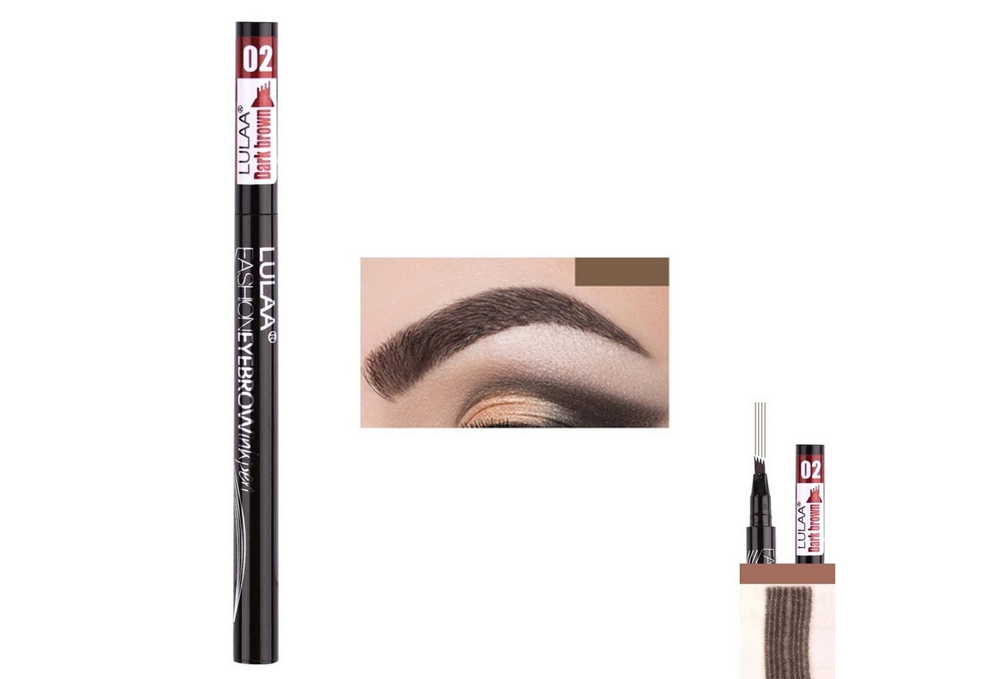 P-Beauty Cosmetic Accessories Augenbrauen-Stift 3D Tattoo Augenbrauen Stift Microblading 24H Wasserfest in 4 Farben, Nicht an Tieren getestet, Reisegröße, Ohne Duft, Hypoallergen P-Beauty Cosmetic Accessories Augenbrauen-Stift 3D Tattoo Augenbrauen Stift Microblading 24H Wasserfest in 4 Farben, Nicht an Tieren getestet, Reisegröße, Ohne Duft, Hypoallergen von P-Beauty Cosmetic Accessories