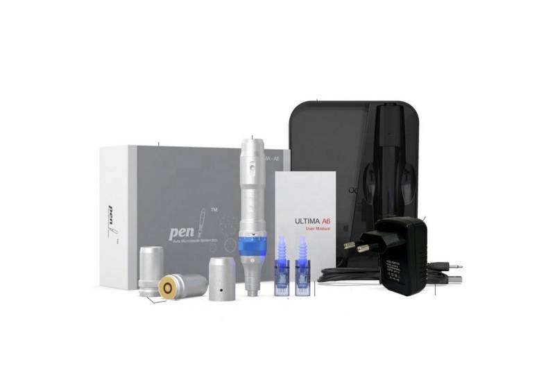 P-Beauty Cosmetic Accessories Dermaroller Derma Pen Microneedling A6 Gerät inkl. 2 Nadeln von P-Beauty Cosmetic Accessories