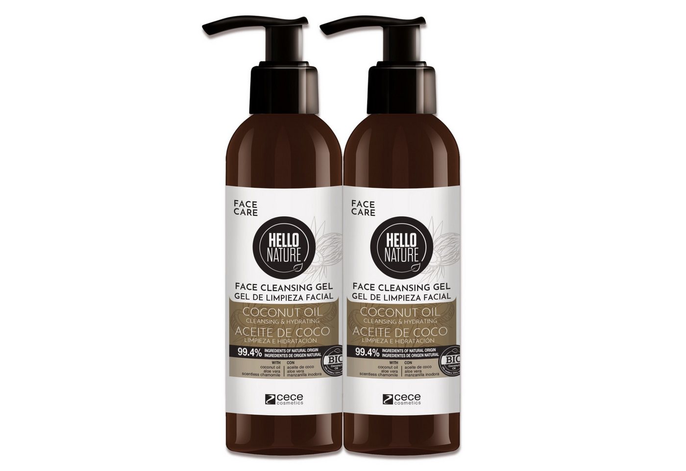 P-Beauty Cosmetic Accessories Gesichtsreinigungsgel Hydrating Gesichtgel Reinigungsgel Gesicht Gesichtspflege Bio, 2-tlg., Gesichtsreinigungsgel, Gesichtspflege, Hello Nature von P-Beauty Cosmetic Accessories