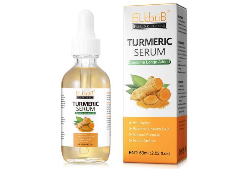 P-Beauty Cosmetic Accessories Gesichtsserum Kurkuma Serum Hyperpigmentation Pigmentflecken Entferner Bio Vegan, 1-tlg. von P-Beauty Cosmetic Accessories