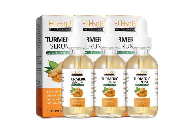 P-Beauty Cosmetic Accessories Gesichtsserum Kurkuma Serum Hyperpigmentation Pigmentflecken Entferner Bio Vegan, 3-tlg. von P-Beauty Cosmetic Accessories