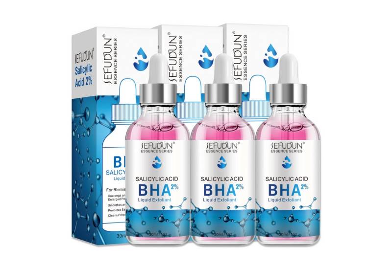 P-Beauty Cosmetic Accessories Gesichtsserum mit Salicylsäure Alicylic Acid BHA 2% Liquid Exfoliant Peeling, 3-tlg., Gesichtspeeling, Gesichtsserum, Hautpflege von P-Beauty Cosmetic Accessories