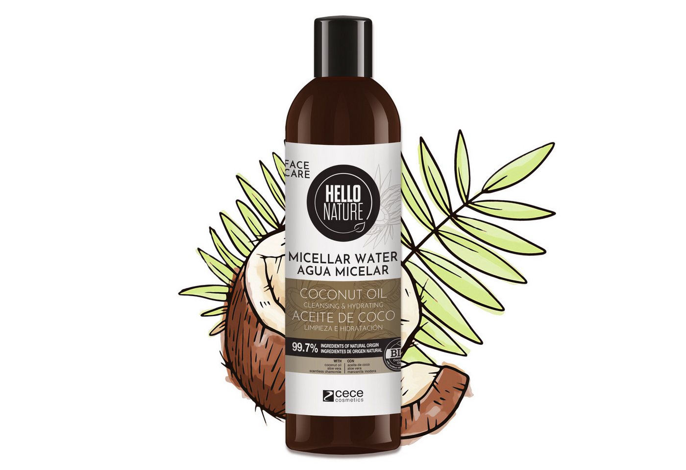 P-Beauty Cosmetic Accessories Gesichtswasser Mizellenwasser Gesicht Cleanser Gesichtsreinigung mit Kokosöl Bio, 1-tlg., Mizellenwasser, Gesichtspflege, Gesichtswasser, Make-up Entferner von P-Beauty Cosmetic Accessories