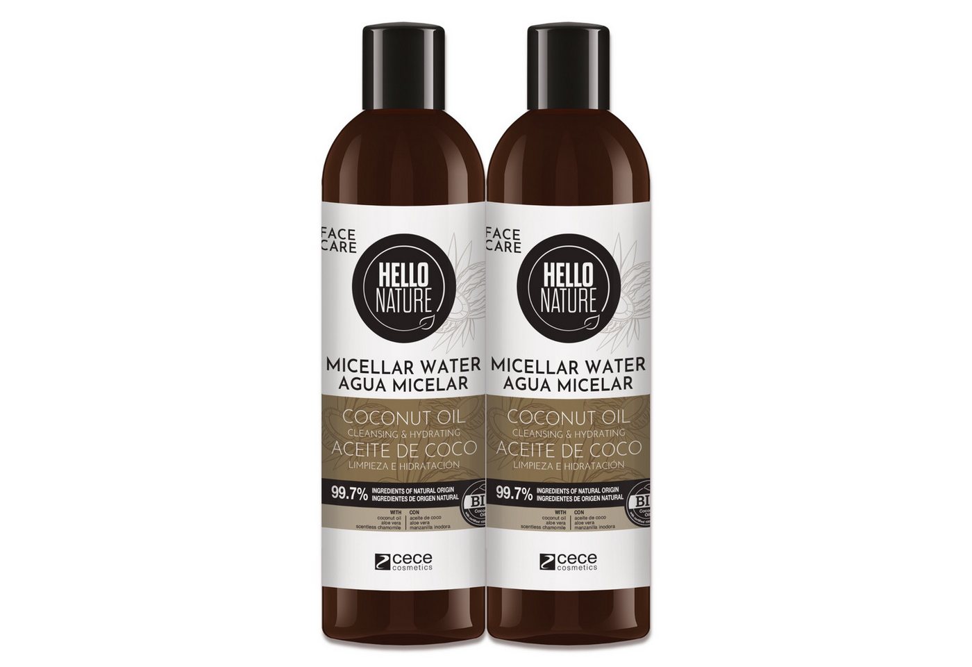 P-Beauty Cosmetic Accessories Gesichtswasser Mizellenwasser Gesicht Cleanser Gesichtsreinigung mit Kokosöl Bio, 2-tlg., Mizellenwasser, Gesichtspflege, Gesichtswasser, Make-up Entferner von P-Beauty Cosmetic Accessories
