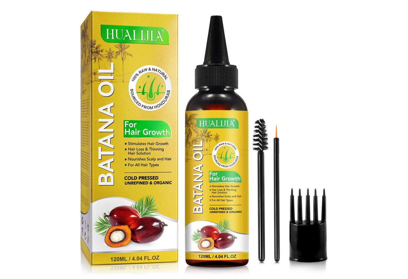 P-Beauty Cosmetic Accessories Haaröl Batana Öl Haaröl für Haare Haarwachstum Haarpflege Wimpern Augenbrauen, 1-tlg., Haaröl, Haarpflege, Batana Öl von P-Beauty Cosmetic Accessories