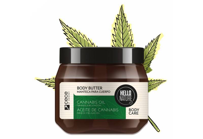 P-Beauty Cosmetic Accessories Körperbutter Hello Nature Body Butter Körpercreme Hautpflege Cannabis Bio-Hanföl, 1-tlg., Körperpflege, Body Butter, Hautpflege, Hanf-öl von P-Beauty Cosmetic Accessories