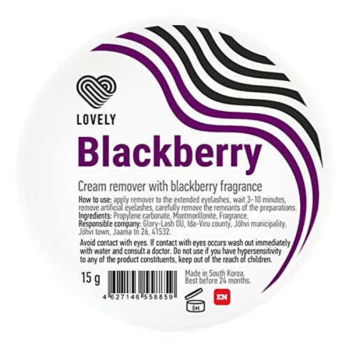 LOVELY Lash Cream Remover für Wimpernverlängerungen Duft:BLACKBERRY | Wimpernremovercream zur sanften, schnellen & schonenden Entfernung von Wimpernverlängerung & Wimpernkleber Volumen & Einzelwimpern von P-Beauty Cosmetic Accessories